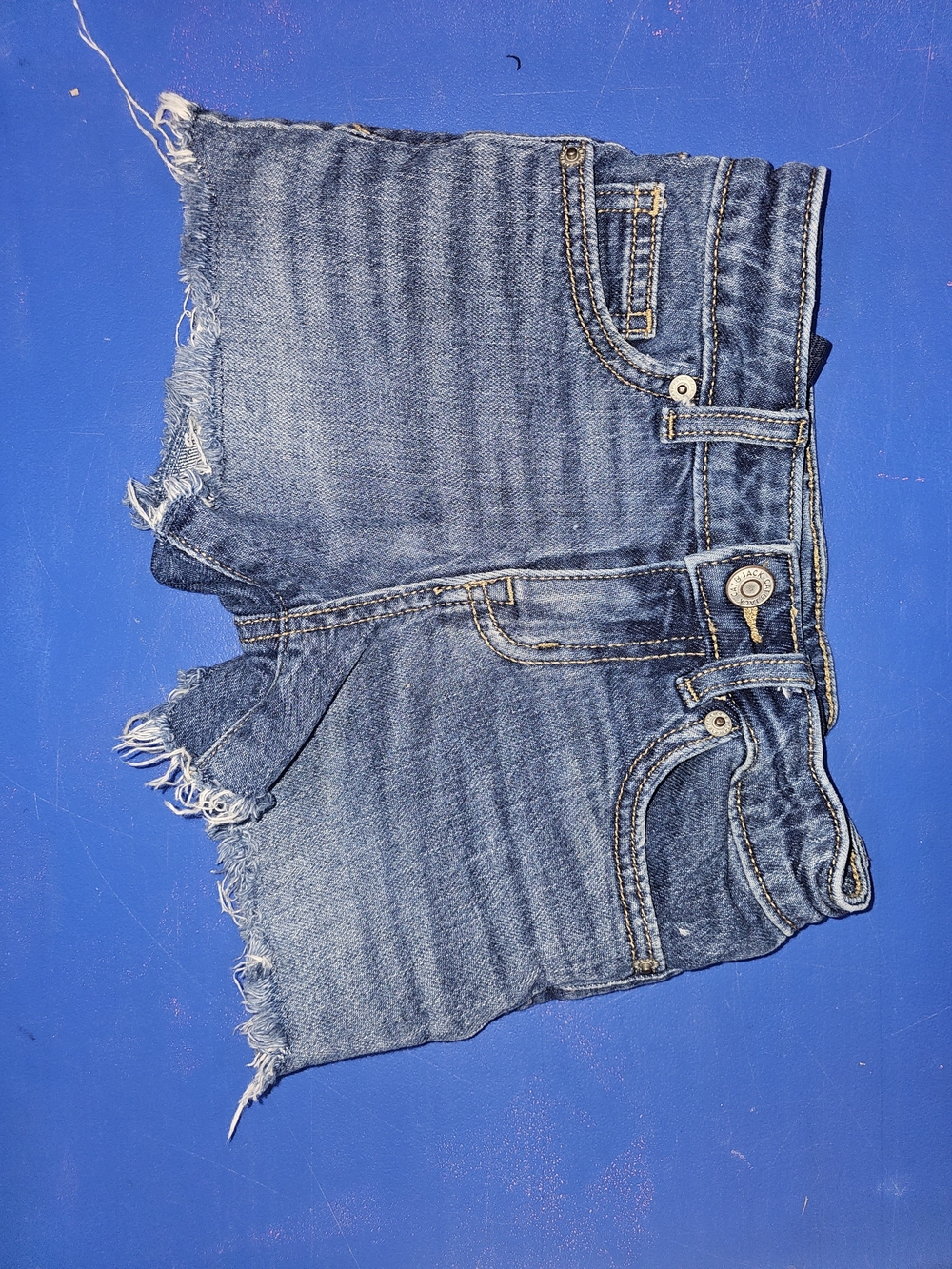 Cat & Jack Distressed Denim Cutoff Shorts - Blue
